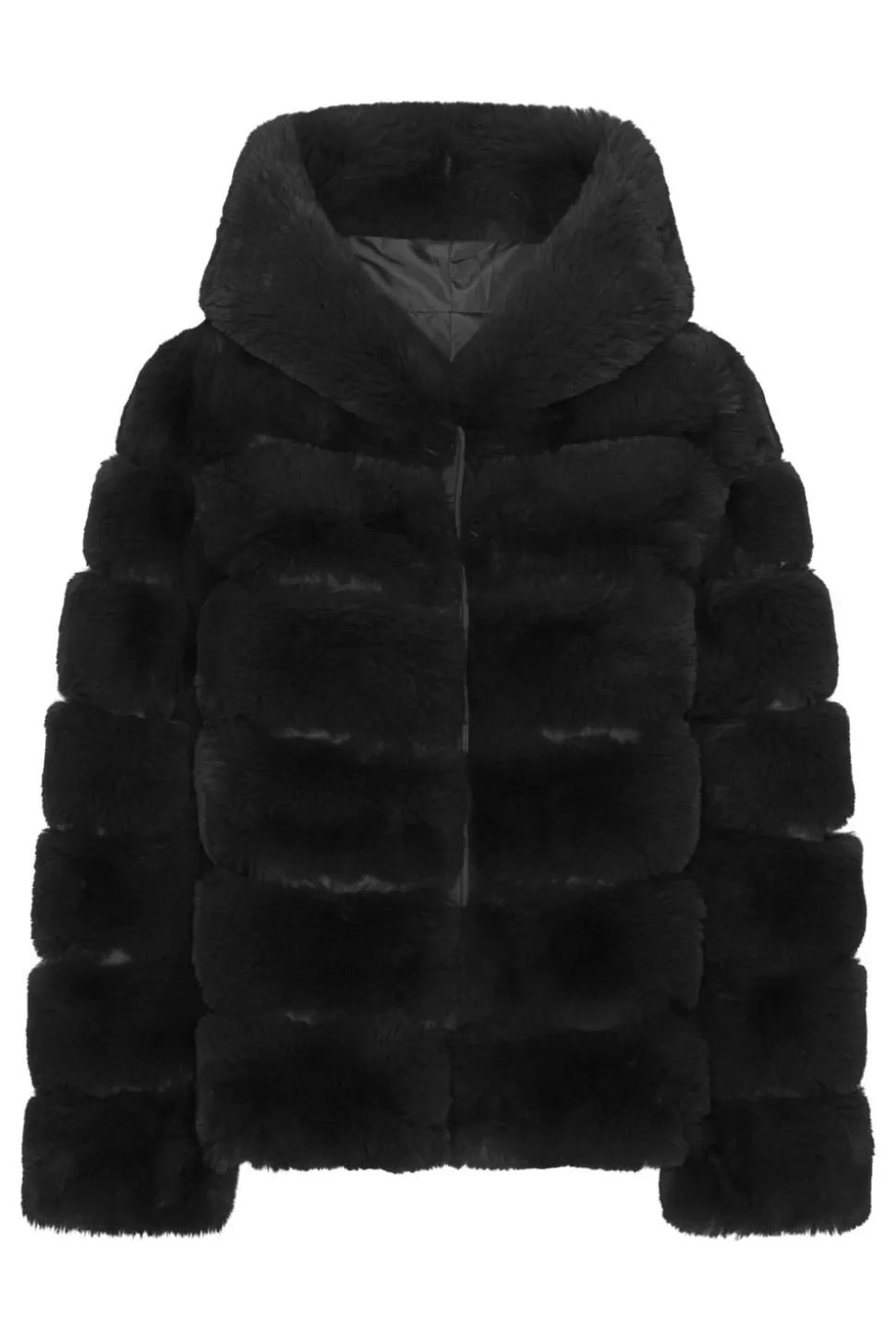 Americandreams Blake Short Faux Fur Jacket Black Outlet