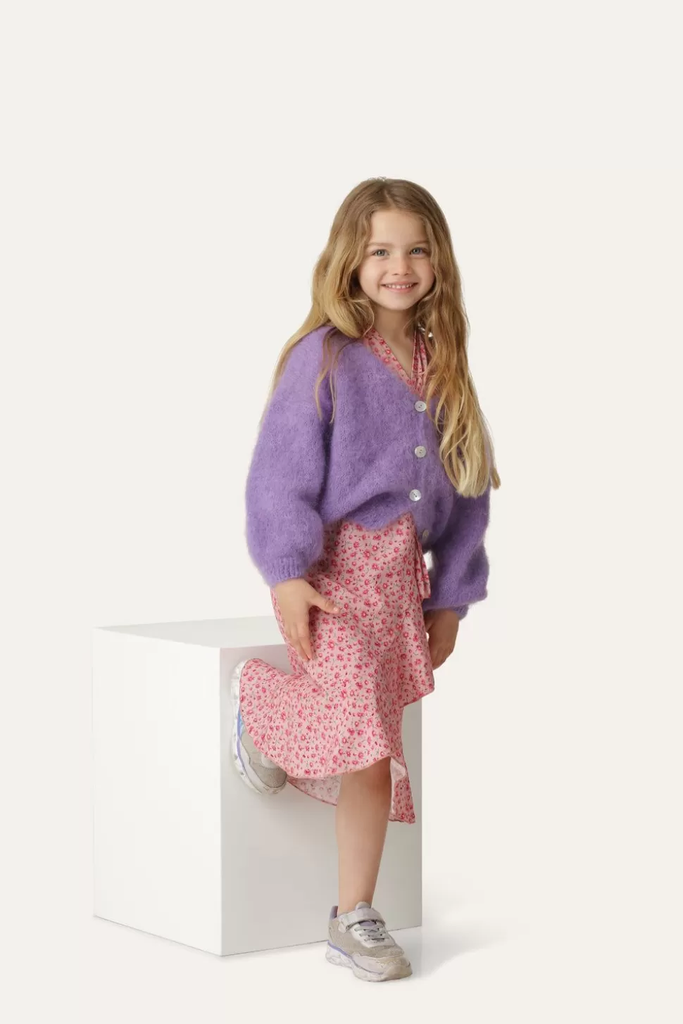 Americandreams Cornelia Cardigan Kids Lilac Best Sale