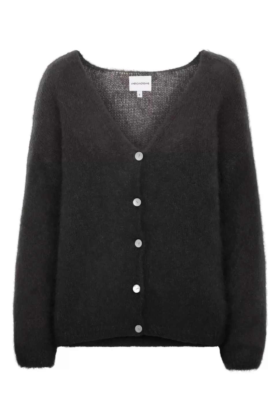 Americandreams Cornelia Ls Cardigan Black Clearance