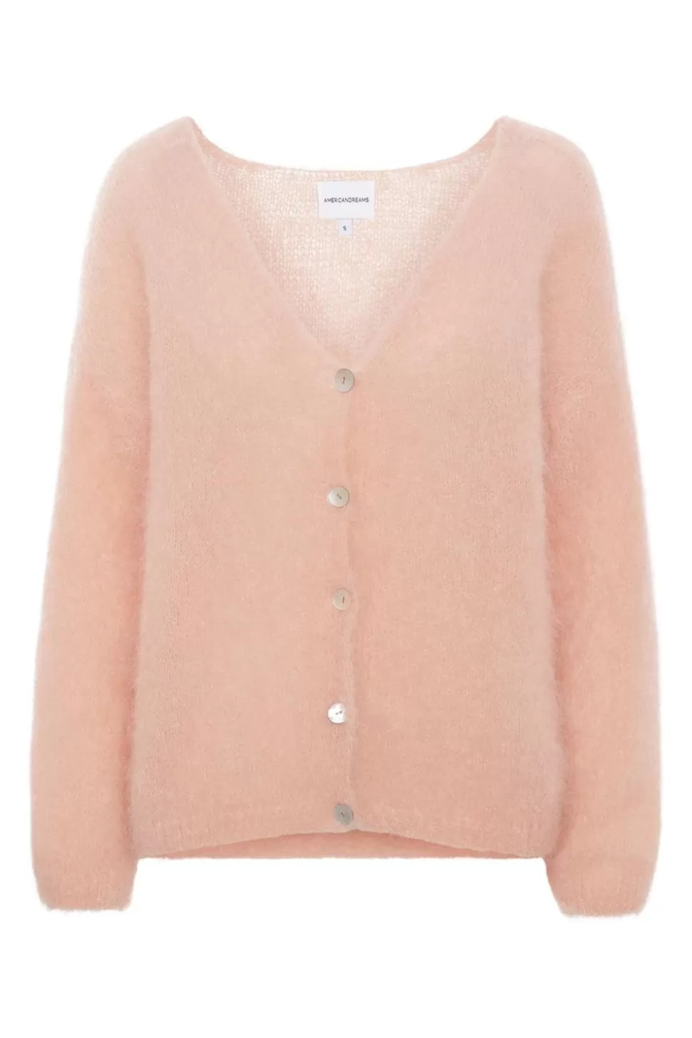 Americandreams Cornelia Ls Cardigan Peach New