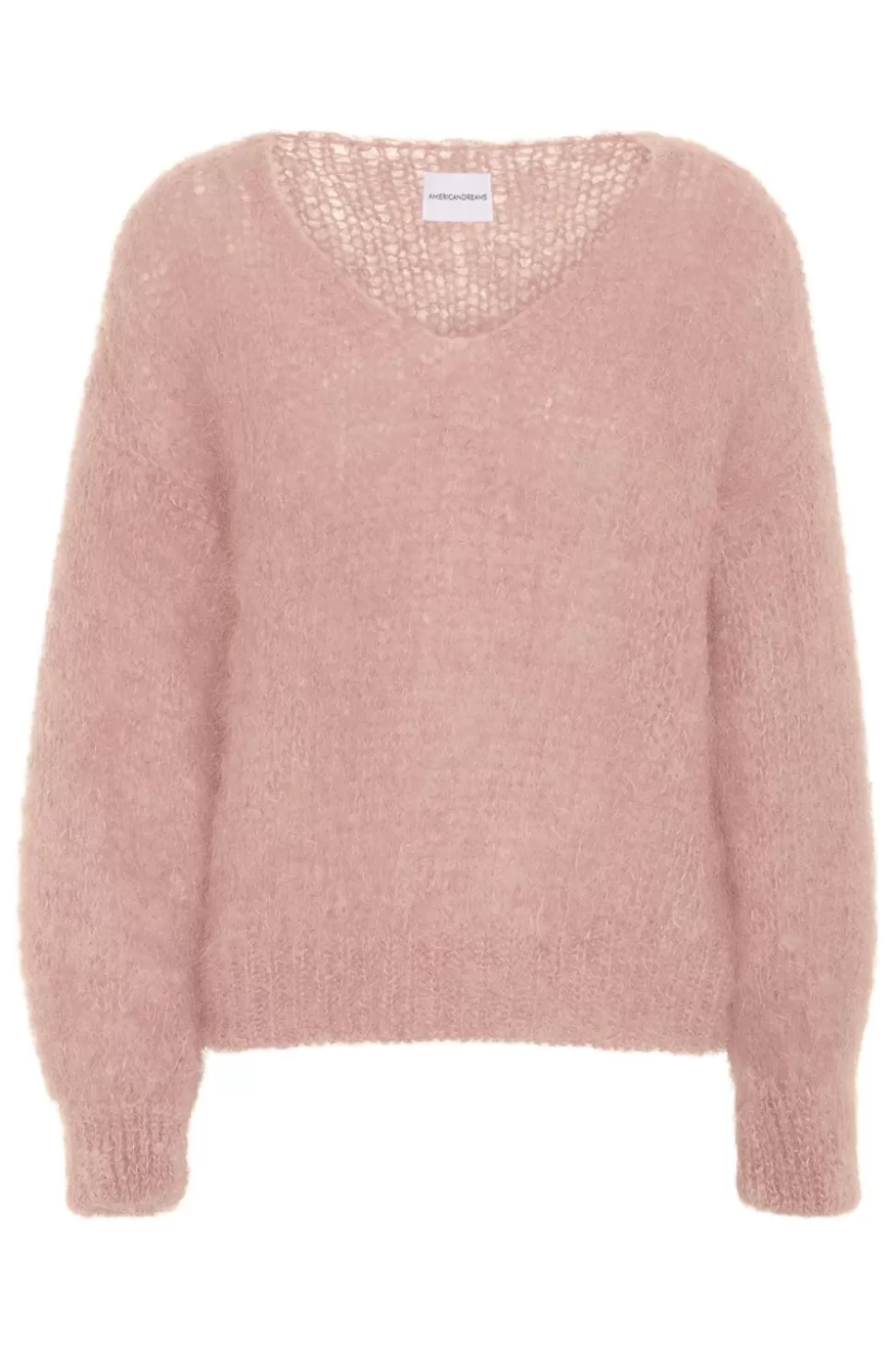 Americandreams Milana Ls Mohair Knit Light Pink Shop