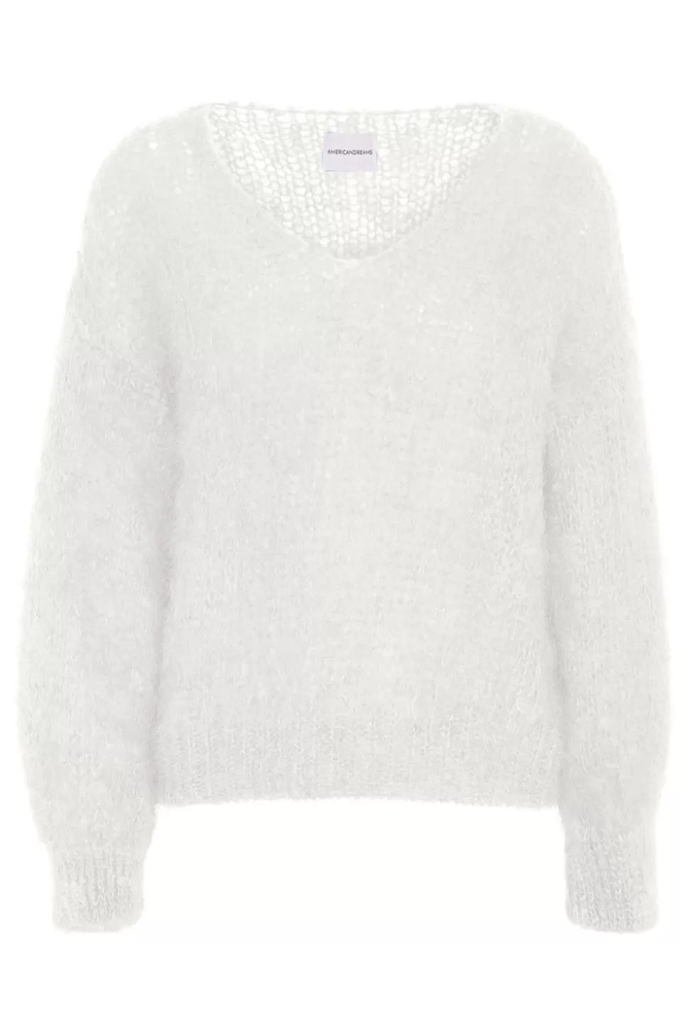 Americandreams Milana Ls Mohair Knit White Fashion